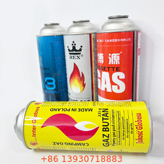 プロパンの燃料はブタンのガスの小さなかん65*158 Mmの付属のタイプできる