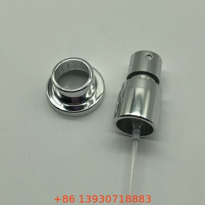 精密に設計されたシルバー香水ポンプ、一貫した制御されたミスト、耐性のあるメタリック仕上げ