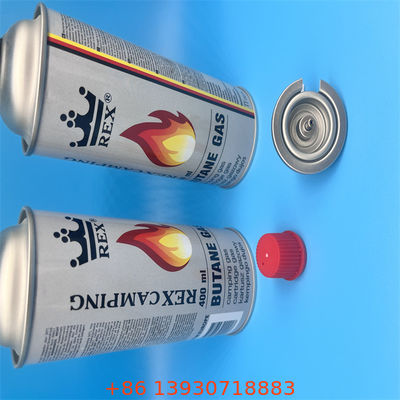 ポータブルキャンプストーブ用、赤色安全カバー付きブタンストーブバルブ