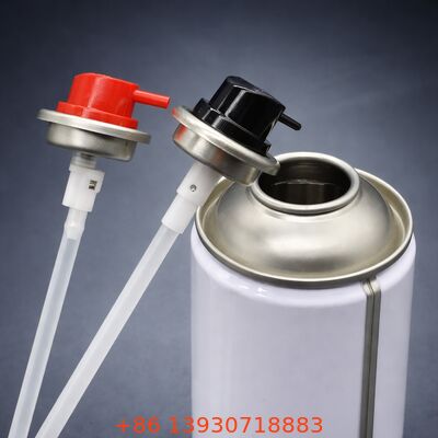 1インチ金属チンのエアロゾールバルブ 多方向噴霧のための360°上下流出
