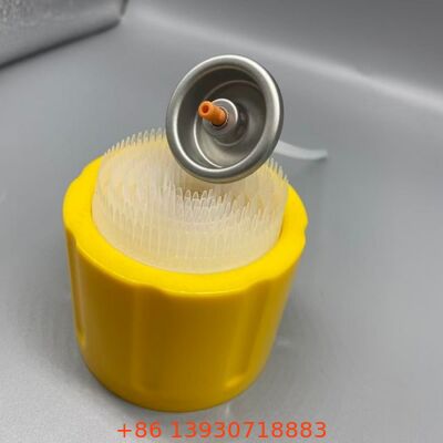 1 Inch Aerosol Valve System with Brush Cap for Foam Cleaning Spray Products