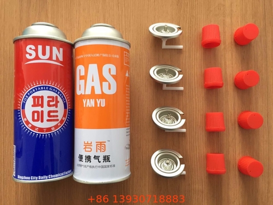 試供品が付いているブタンのガス塗布のガス弁カセット