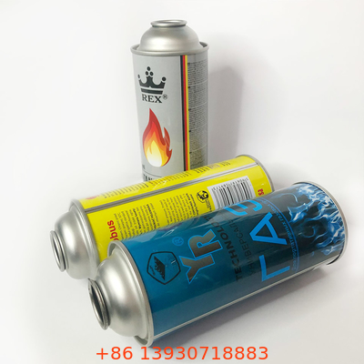 CMYK 4色およびPanton色1 Xの小さなかんが付いているブリキのブタンのガス タンク