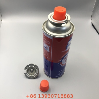 ブタンの燃料缶とブタンのガスカートリッジのブタンのガスバルブ