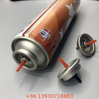 プラスチックブタンガスの幹 赤色 ガスの点灯器 リフルバルブ 金属とプラスチック内部のガスケット