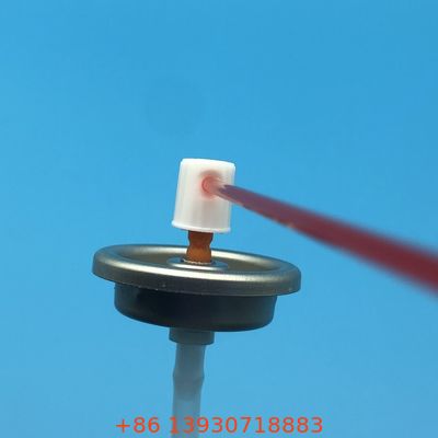 高圧集中噴射式キャブレタークリーナーエアゾールバルブ、耐薬品性構造、360度操作