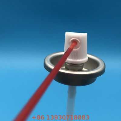 高圧集中噴射式キャブレタークリーナーエアゾールバルブ、耐薬品性構造、360度操作