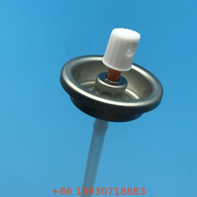 キャブレタークリーナー用高圧集中噴射エアゾールバルブ、耐薬品性構造、360度操作