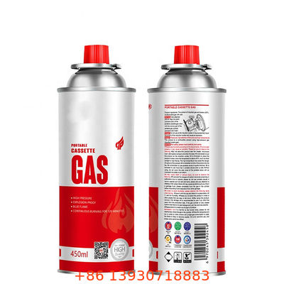 赤色の保護キャップと精密流量調整ノブを備えたブタンストーブエアゾールバルブ