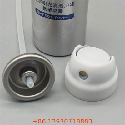 化粧品スプレー用途の日焼け止めエアゾールバルブ – アクチュエーター付きスキンケアパッケージソリューション – UV保護用連続ミストディスペンサー