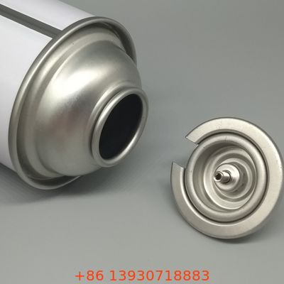 ポータブルストーブ対応、漏れ防止バルブ付きブタンガスボンベ