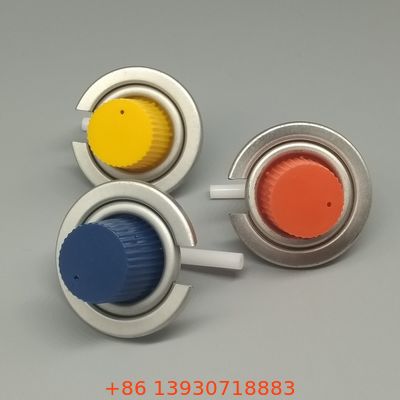 シングルバーナーポータブルストーブ用のカバー付き1インチブタンストーブバルブ