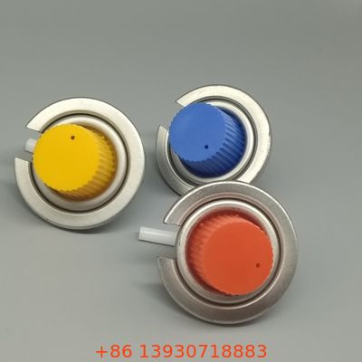 ポータブルストーブ対応、漏れ防止バルブ付きブタンガスボンベ