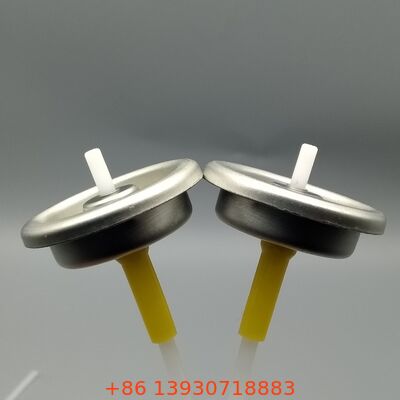 精密1インチプラスチックおよび金属製ステム計量エアゾールバルブ、制御された噴霧用