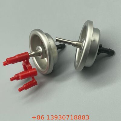 エアゾールライターのガス補充バルブ 安全なガス移送のための漏れ防止シール構造