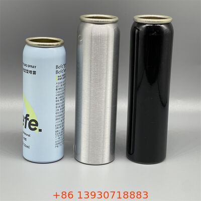 アルミアエロゾール容器 表面が滑らかで プリント用で 縫い目のない漏れ防止の無限再生可能構造