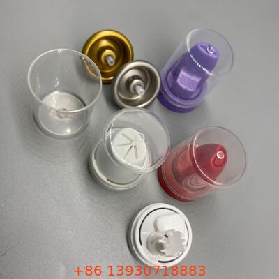 ヘアムース用アルミニウム製、耐腐食性エアゾールスプレーバルブ、360度機能付き