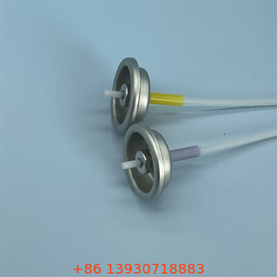 医薬品・化粧品向け耐薬品性精密吐出型1インチ定量噴霧エアゾールバルブ