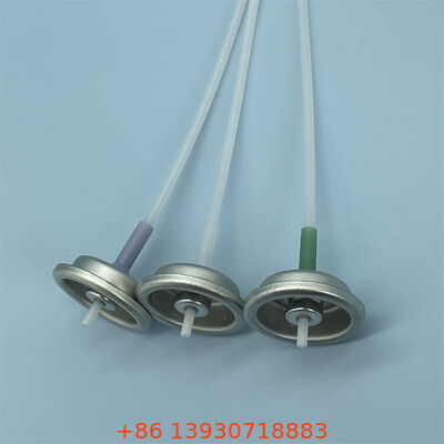 測定システム付き1インチメーター付きエアゾールバルブ、カスタマイズ可能なアクチュエータカラー