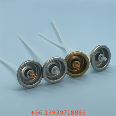 流出防止・詰まり防止設計とユニバーサルフィットのための360°配給技術を持つプレミアムエアロゾール除臭剤体噴霧バルブ