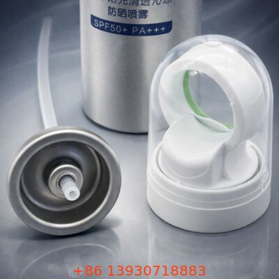 ローション製剤用、制御された吐出が可能な日焼け止めポンプバルブ、ブリキとプラスチック製