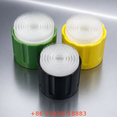 Industrial Foam Aerosol Valve Set with 1 Inch Valve Size and 57mm / 65mm Cap Options in Metal + Plastic Construction