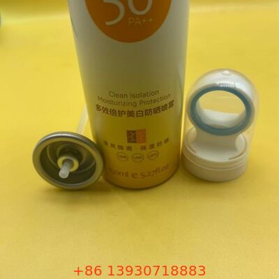 日焼け止め スプレー エアロゾル バルブ 360 度 動作 漏れ 防止 密封 防水 噴出口 SPF と UV 保護