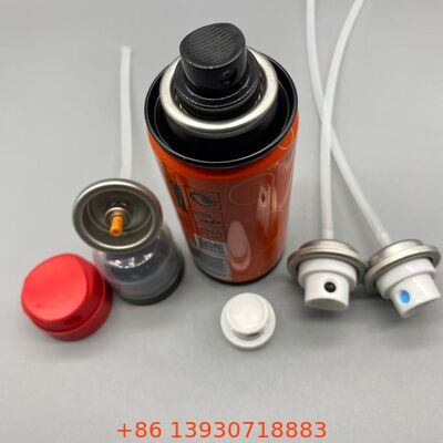 精密ミスト、目詰まり防止ノズル、耐薬品性設計の信頼性の高いヘアグルースプレーエアゾールバルブ（ヘアエクステンション固定用）